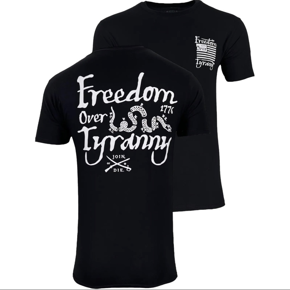 Howitzer Style Men's T-Shirt Over Tyranny Military Grunt MFG